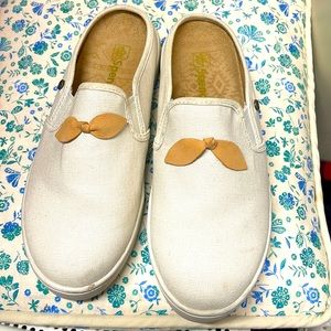 Spenco Audrey Orthotic Canvas Slip On Shoes Size 7D